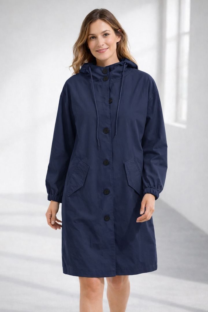 Mott | Elegant Women’s Long Hooded Jacket 11