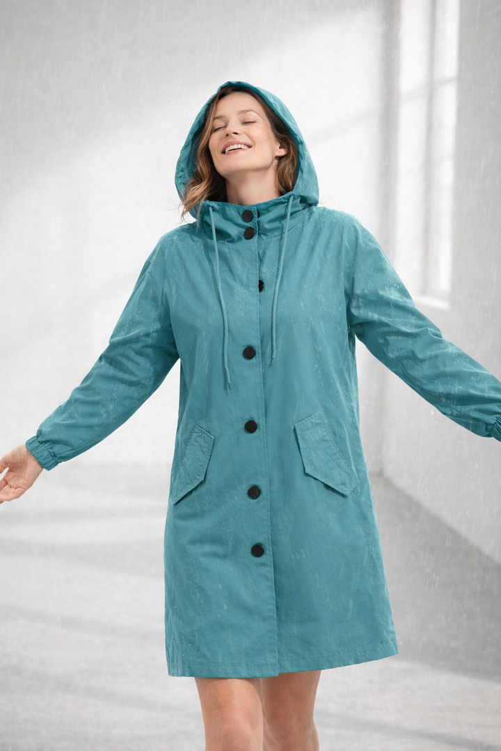 Mott | Elegant Women’s Long Hooded Jacket 3