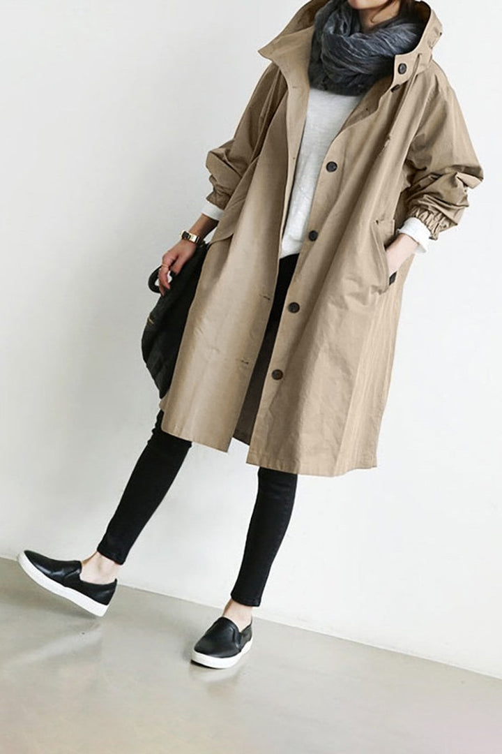 Mott | Elegant Women’s Long Hooded Jacket 8