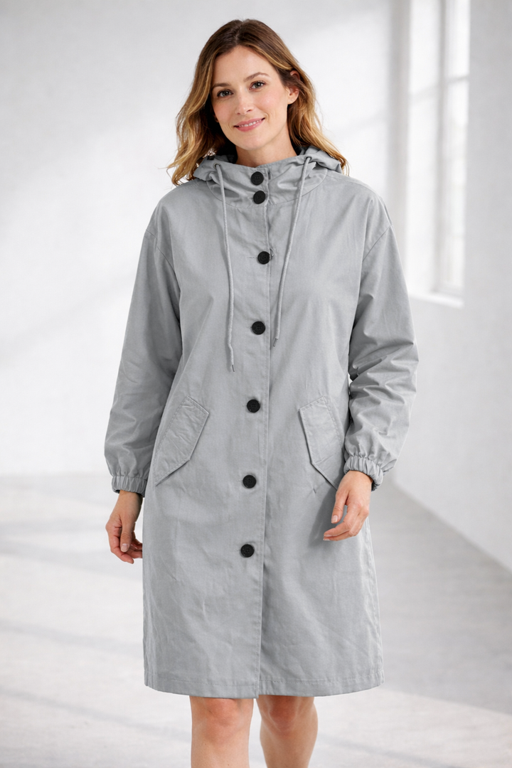 Mott | Elegant Women’s Long Hooded Jacket 9