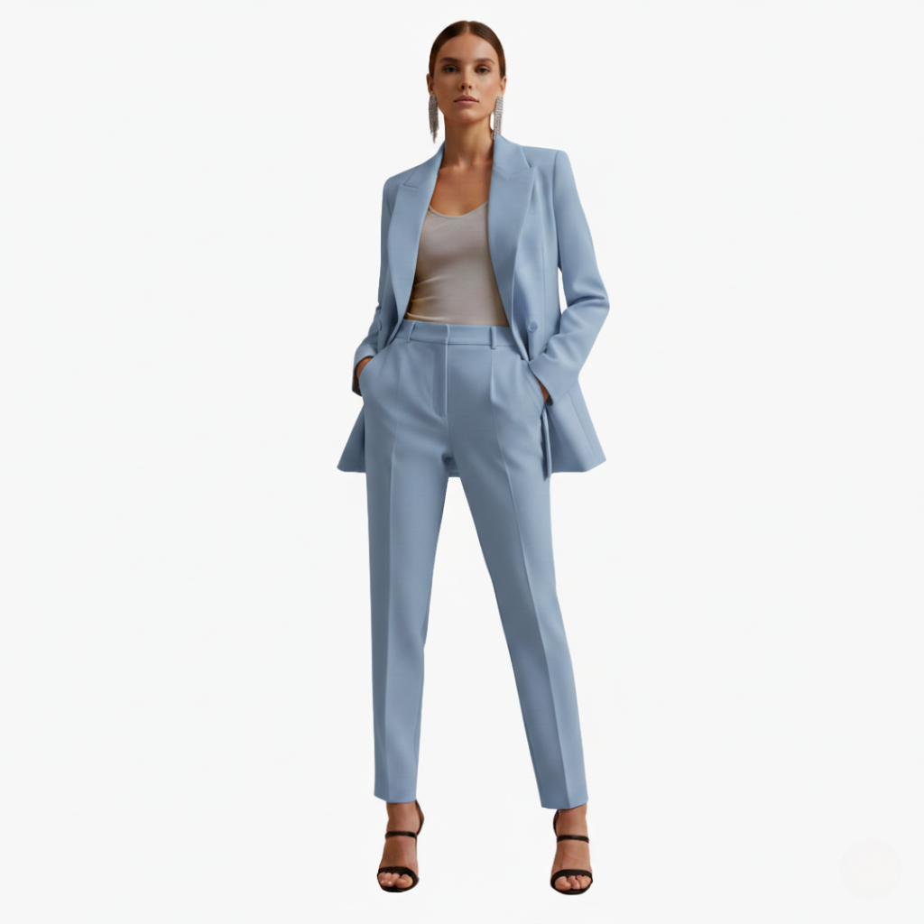 Natasha | Elegant Double-Breasted Tailored Suit Set 0
