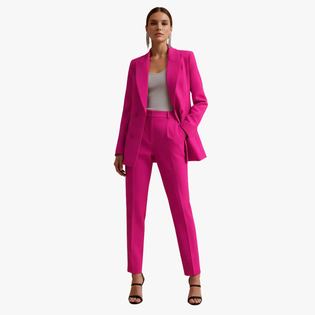 Natasha | Elegant Double-Breasted Tailored Suit Set 10