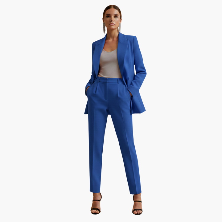 Natasha | Elegant Double-Breasted Tailored Suit Set 13