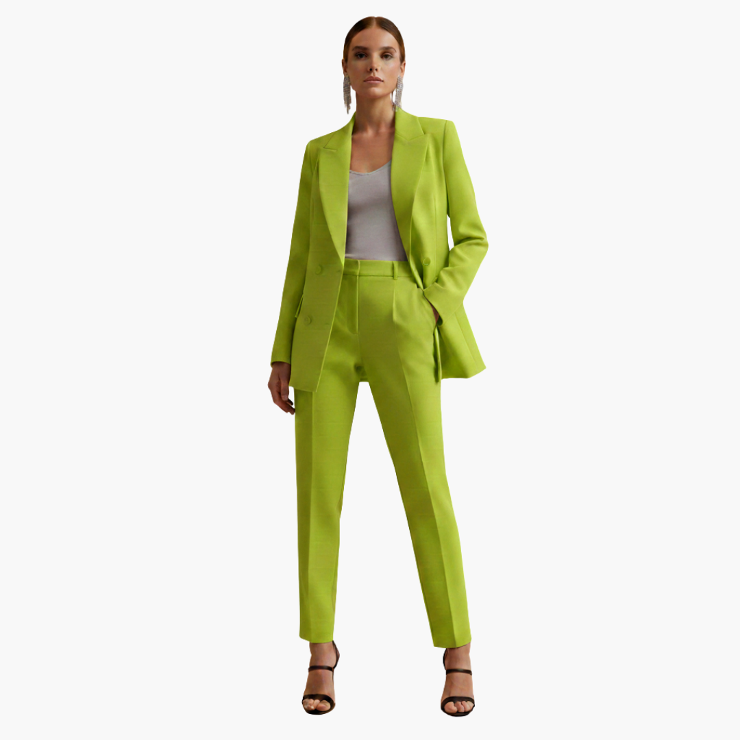 Natasha | Elegant Double-Breasted Tailored Suit Set 14