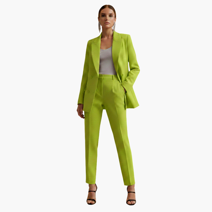 Natasha | Elegant Double-Breasted Tailored Suit Set 14