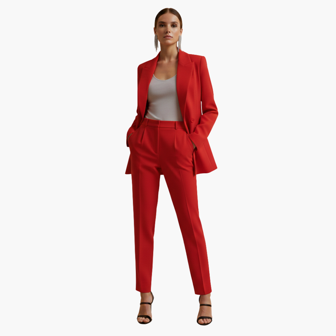 Natasha | Elegant Double-Breasted Tailored Suit Set 8