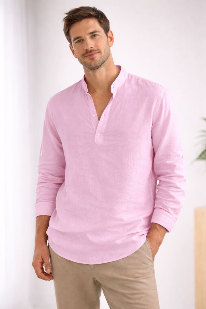Nathan | Relaxed And Stylish Long-Sleeved Shirt 4