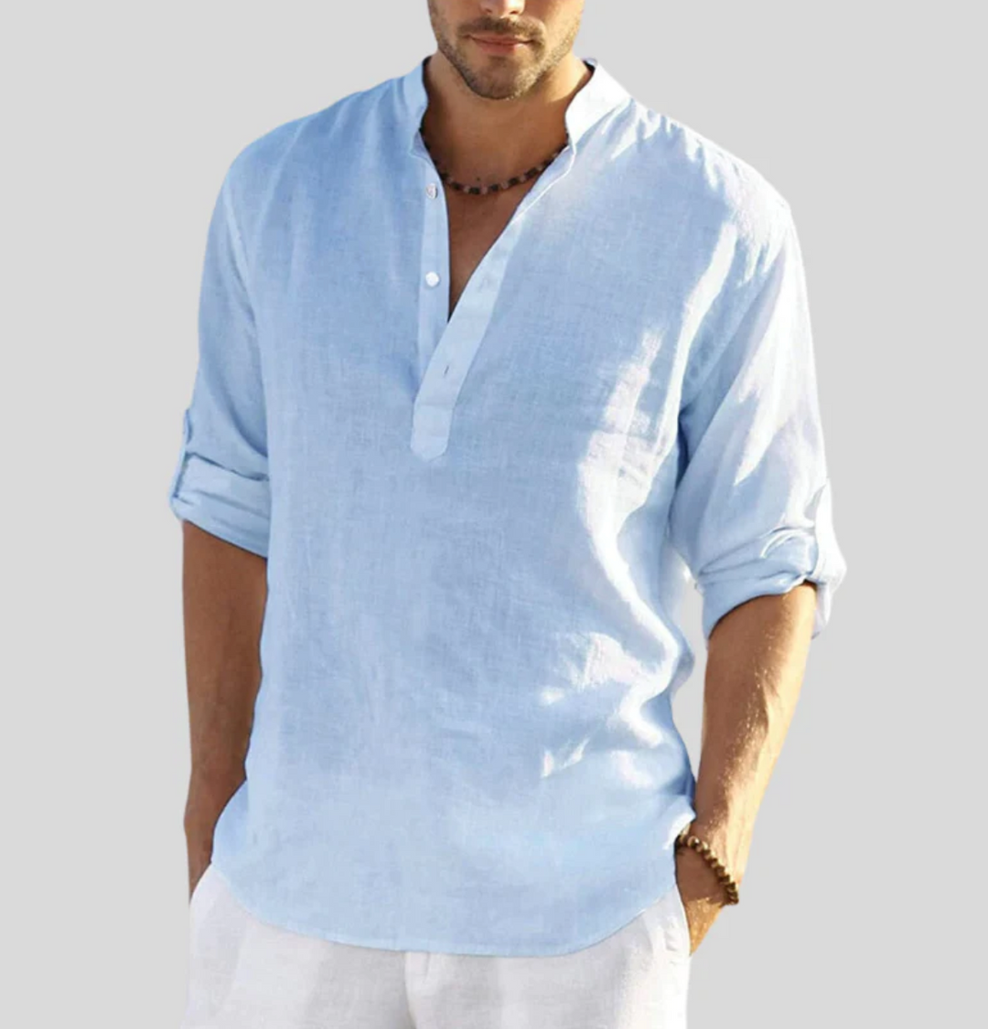 Nathan | Relaxed And Stylish Long-Sleeved Shirt 7