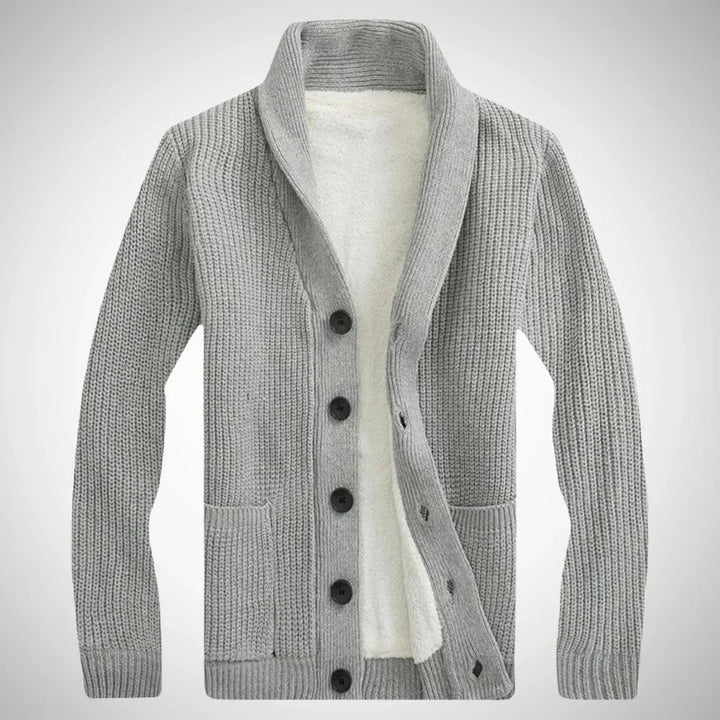 Niklas | Stylish fleece winter cardigan 4