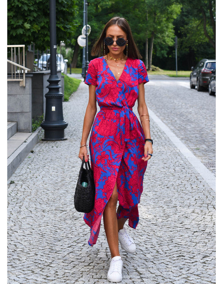 Nina | Airy wrap dress with floral print 5