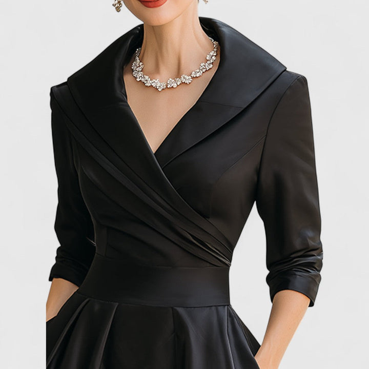 Nivara | Elegant Flared Wedding Guest Dress 5