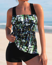 Selina | Costume Tankini Stampato da Donna