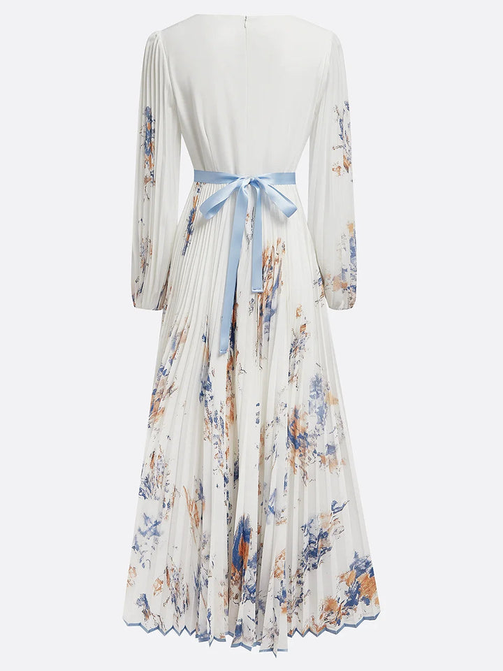 Nora | Maxi dress with long sleeves and floral print 4
