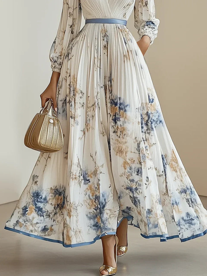 Nora | Maxi dress with long sleeves and floral print 5