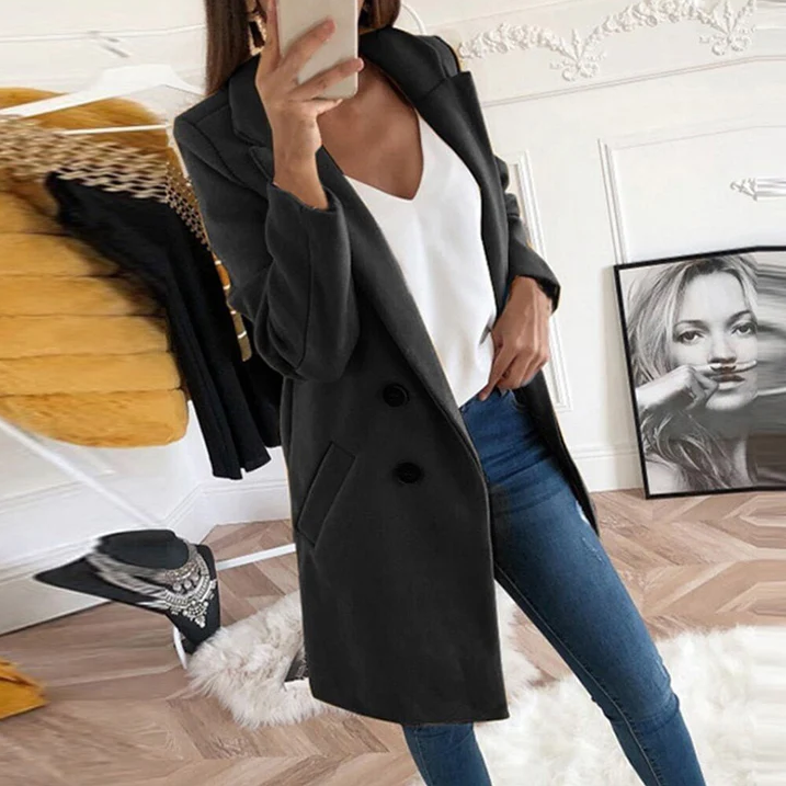 Norvella | Elegant Long Ladies Blazer 0