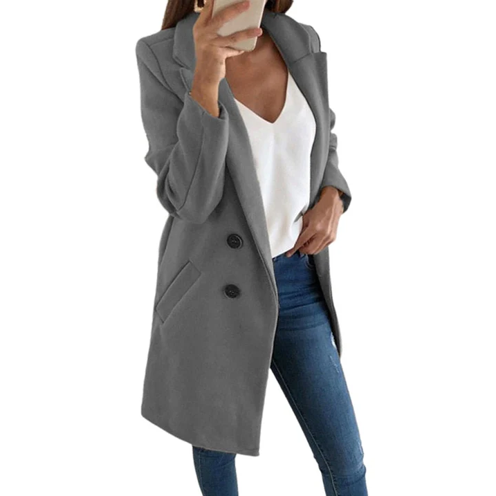 Norvella | Elegant Long Ladies Blazer 4