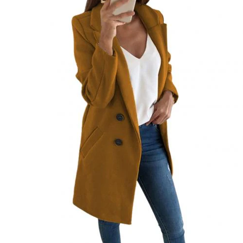 Norvella | Elegant Long Ladies Blazer 6