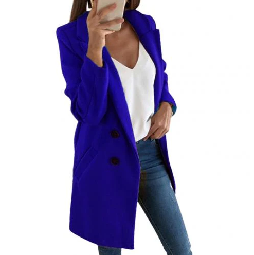 Norvella | Elegant Long Ladies Blazer 7