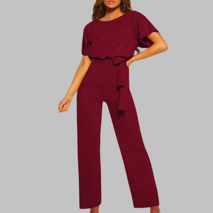 Nova | Belted Wide-Leg Elegant Jumpsuit 5