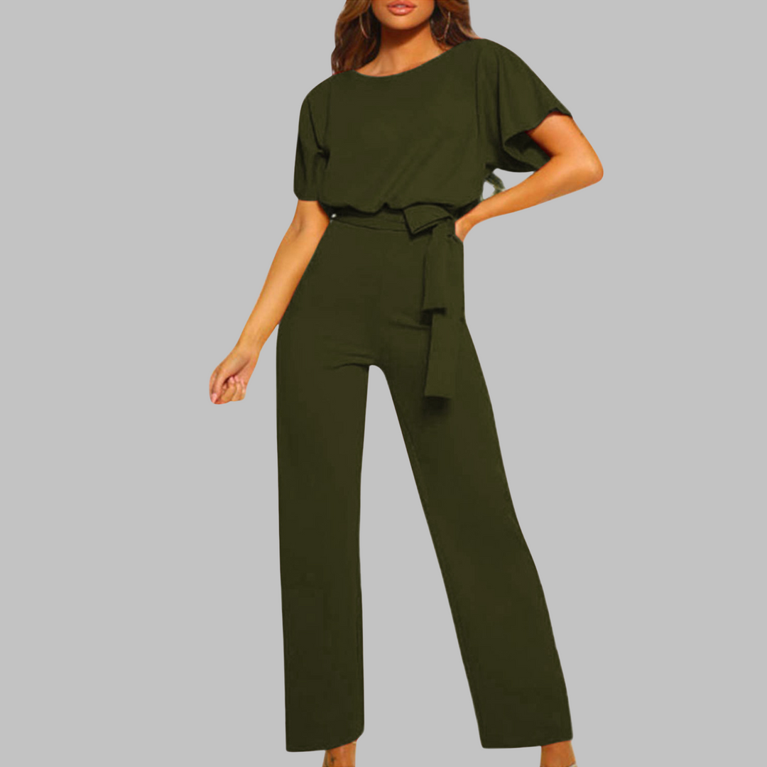 Nova | Belted Wide-Leg Elegant Jumpsuit 7