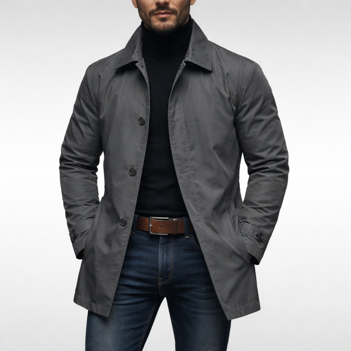 Oliver | Stylish Windproof and Water-Resistant Winter Long Coat 0