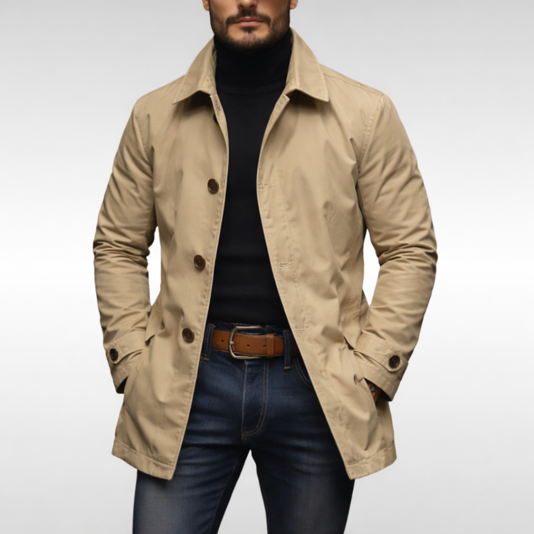 Oliver | Stylish Windproof and Water-Resistant Winter Long Coat 3