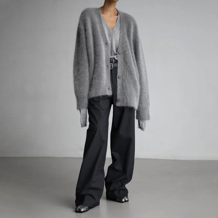 Olivia | Cashmere Cardigan Loose Relaxed Fit Elegant Layering 2