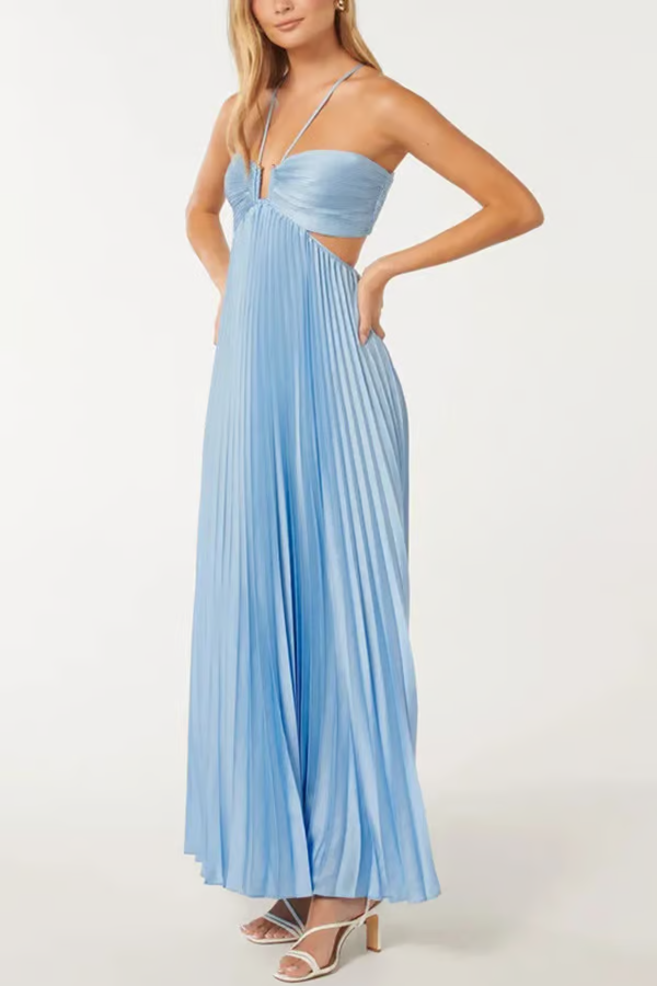 Olivia | Maxi Dress Wedding Guest Elegant Halterneck Summer Style 3