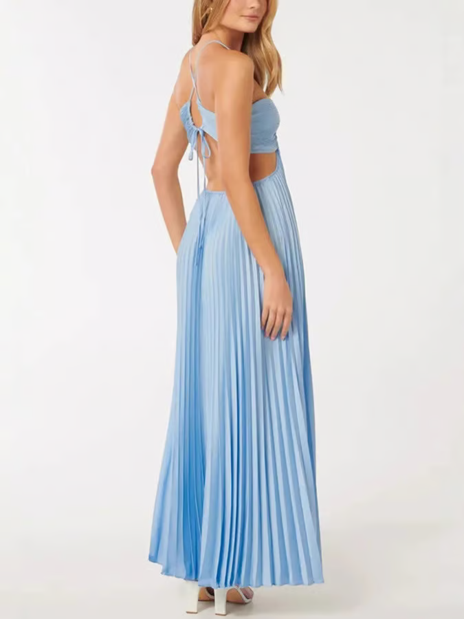 Olivia | Maxi Dress Wedding Guest Elegant Halterneck Summer Style 4