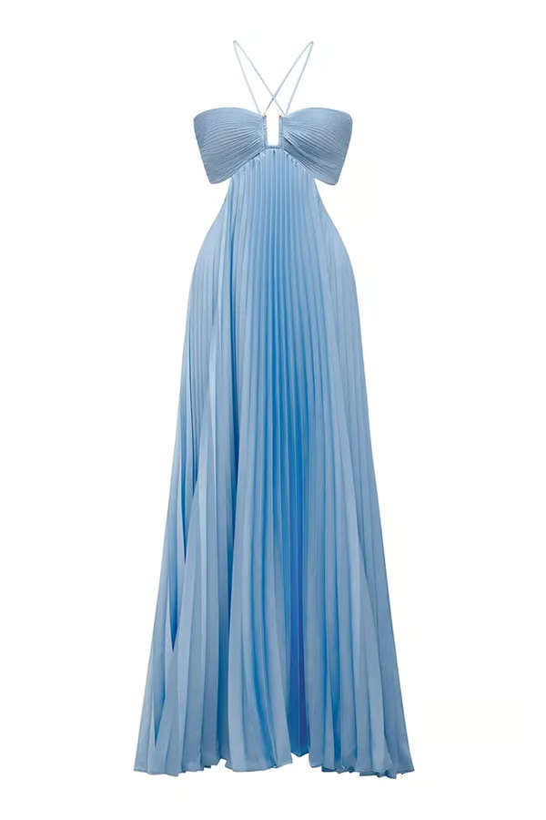 Olivia | Maxi Dress Wedding Guest Elegant Halterneck Summer Style 6