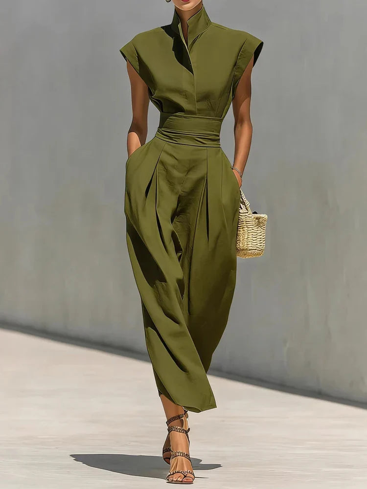 Olivia | Sophisticated And Tailored Mock-Neck Midi Dress 3