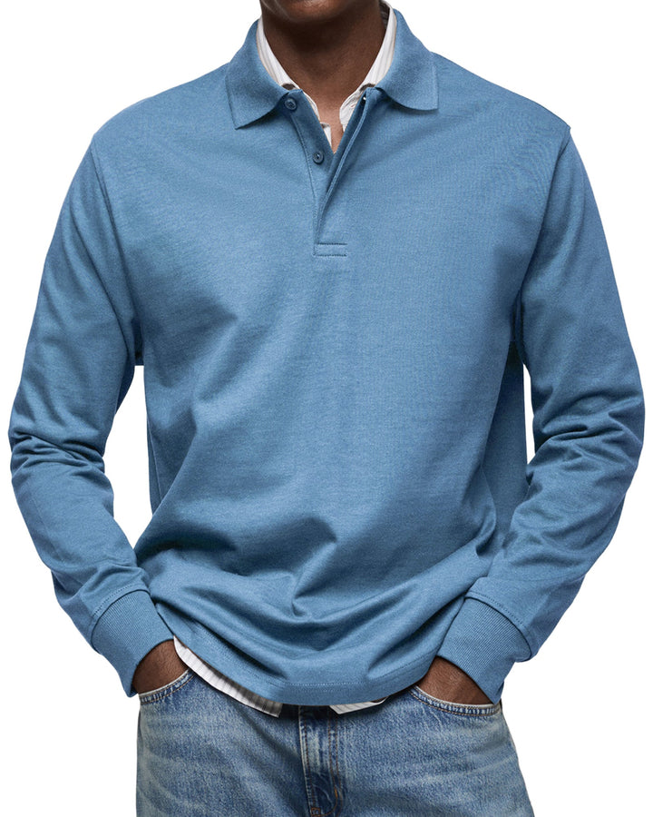 Oscar | Premium Soft and Breathable Long Sleeve Polo 0