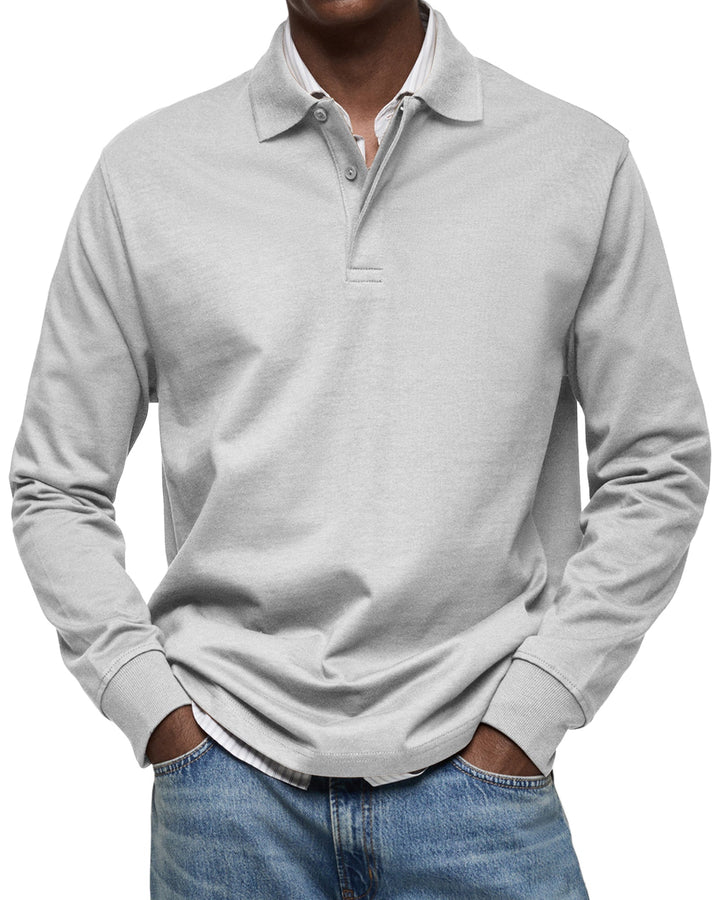 Oscar | Premium Soft and Breathable Long Sleeve Polo 3