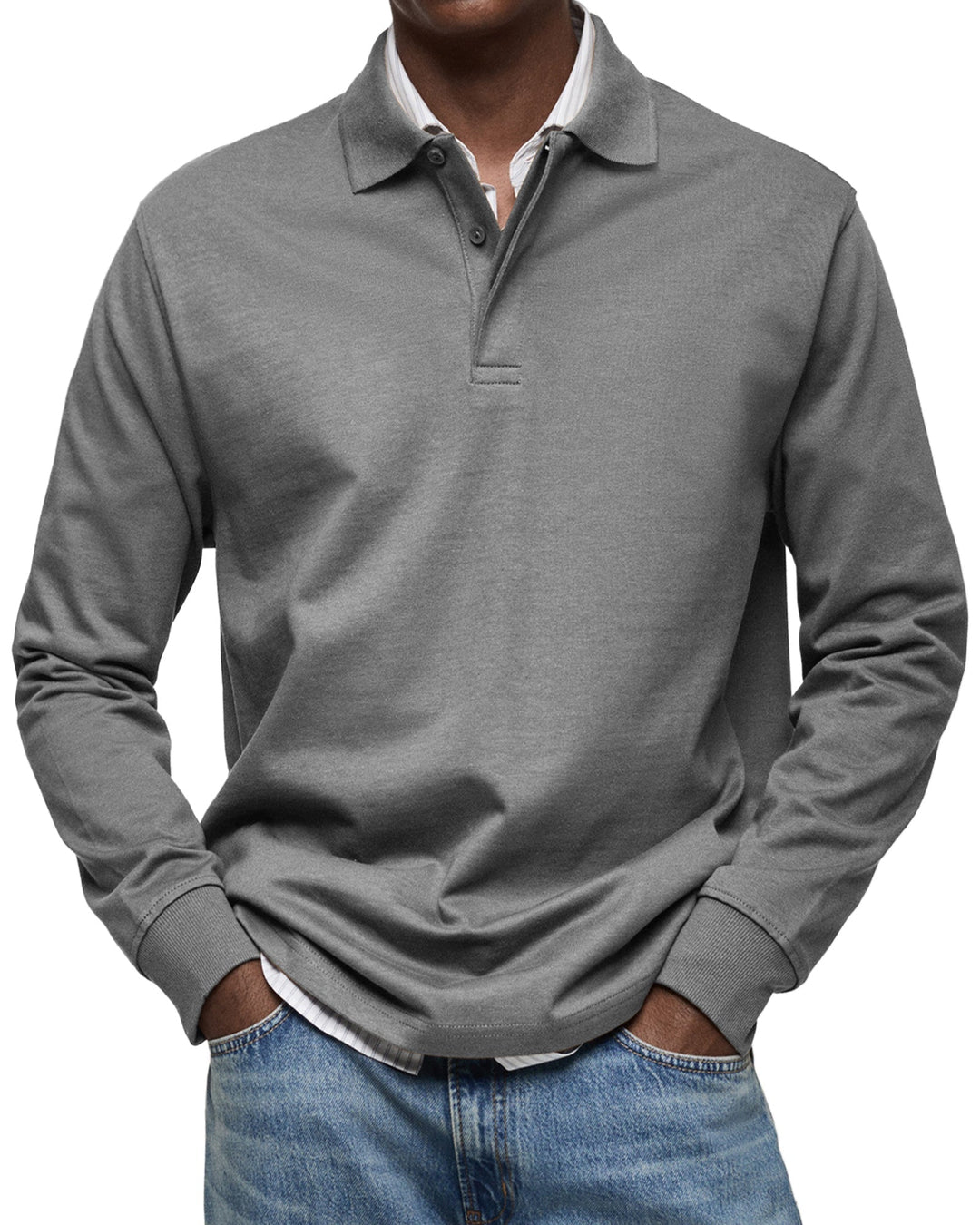 Oscar | Premium Soft and Breathable Long Sleeve Polo 4