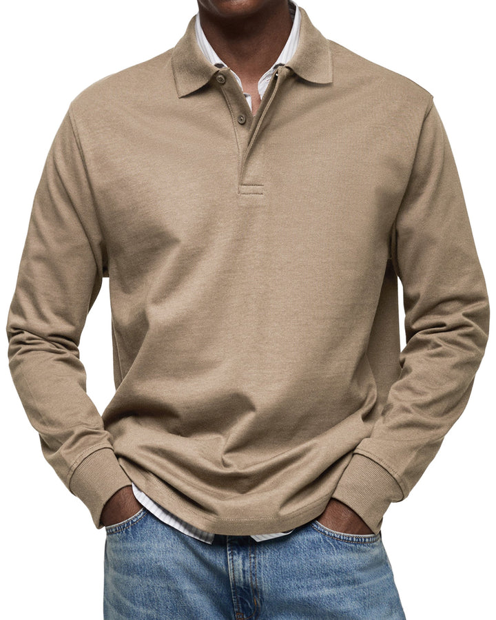 Oscar | Premium Soft and Breathable Long Sleeve Polo 6