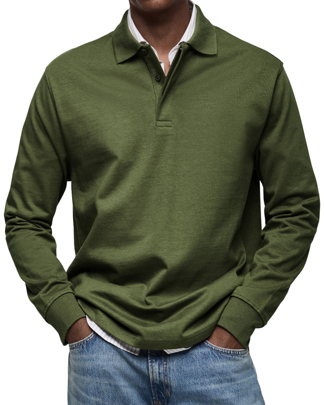 Oscar | Premium Soft and Breathable Long Sleeve Polo 8