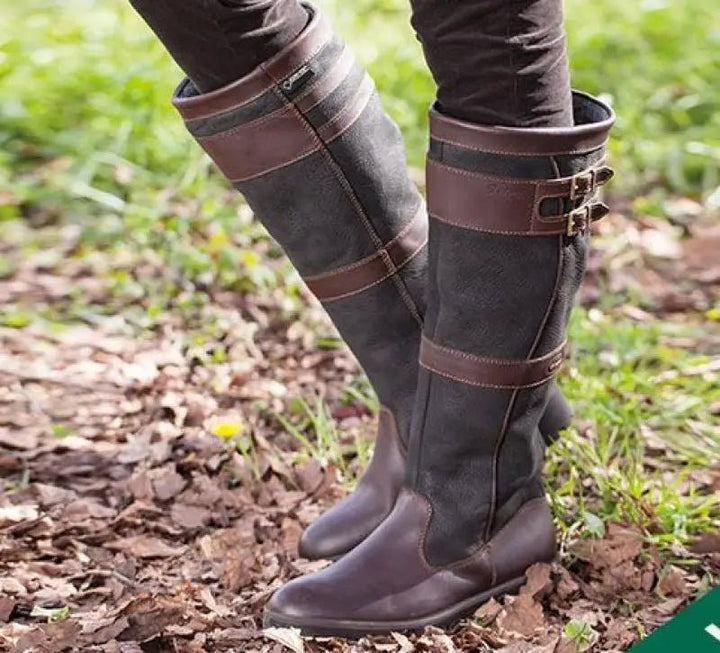 Pamela | Waterproof Leather Knee-High Pull-On Boots 0