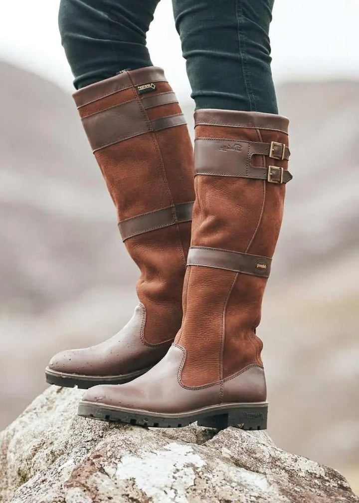 Pamela | Waterproof Leather Knee-High Pull-On Boots 2
