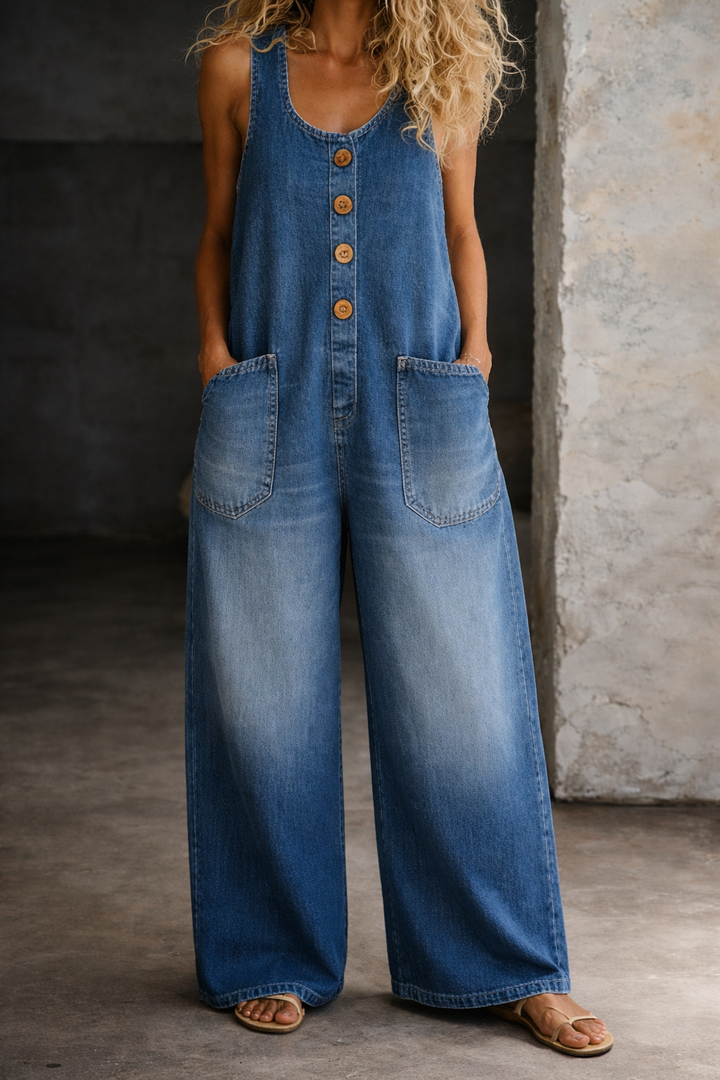 Piper | Effortless & Comfortable Women’s Denim Overalls 1
