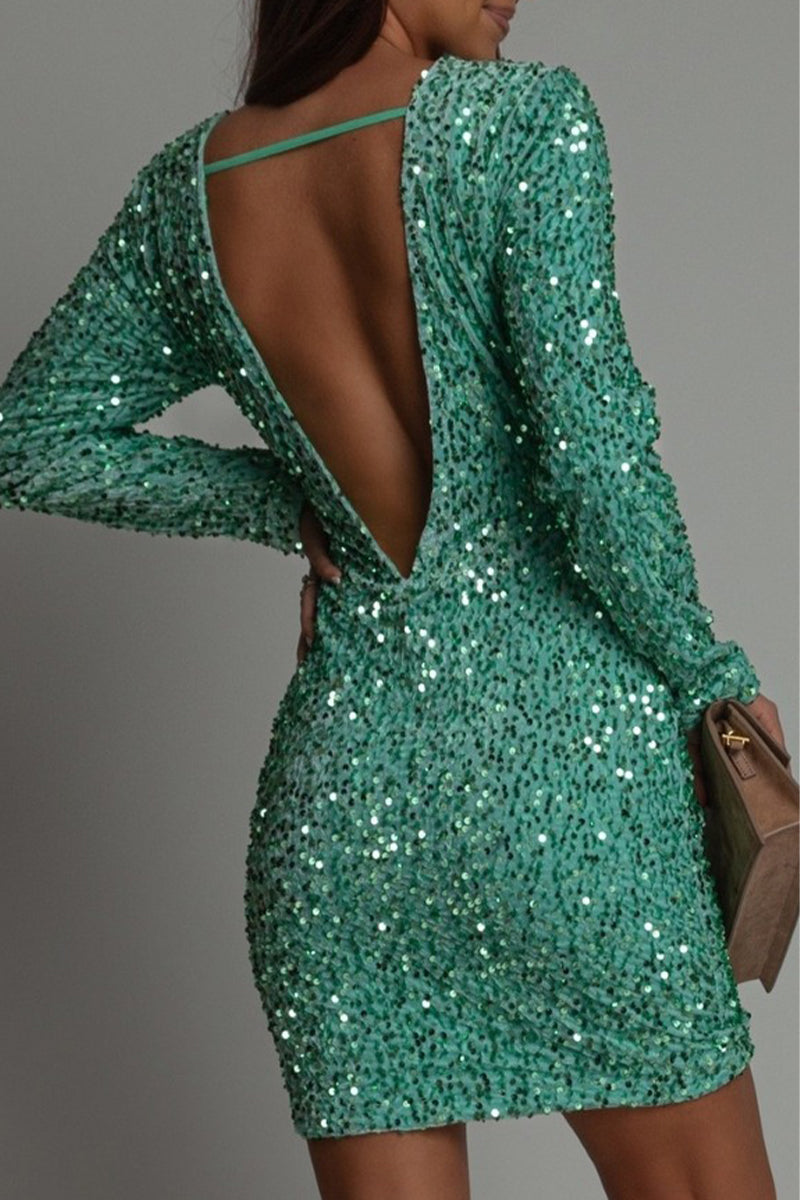 Ravelle | Women's Dress Black Sequin Bodycon Elegant Party Style 6