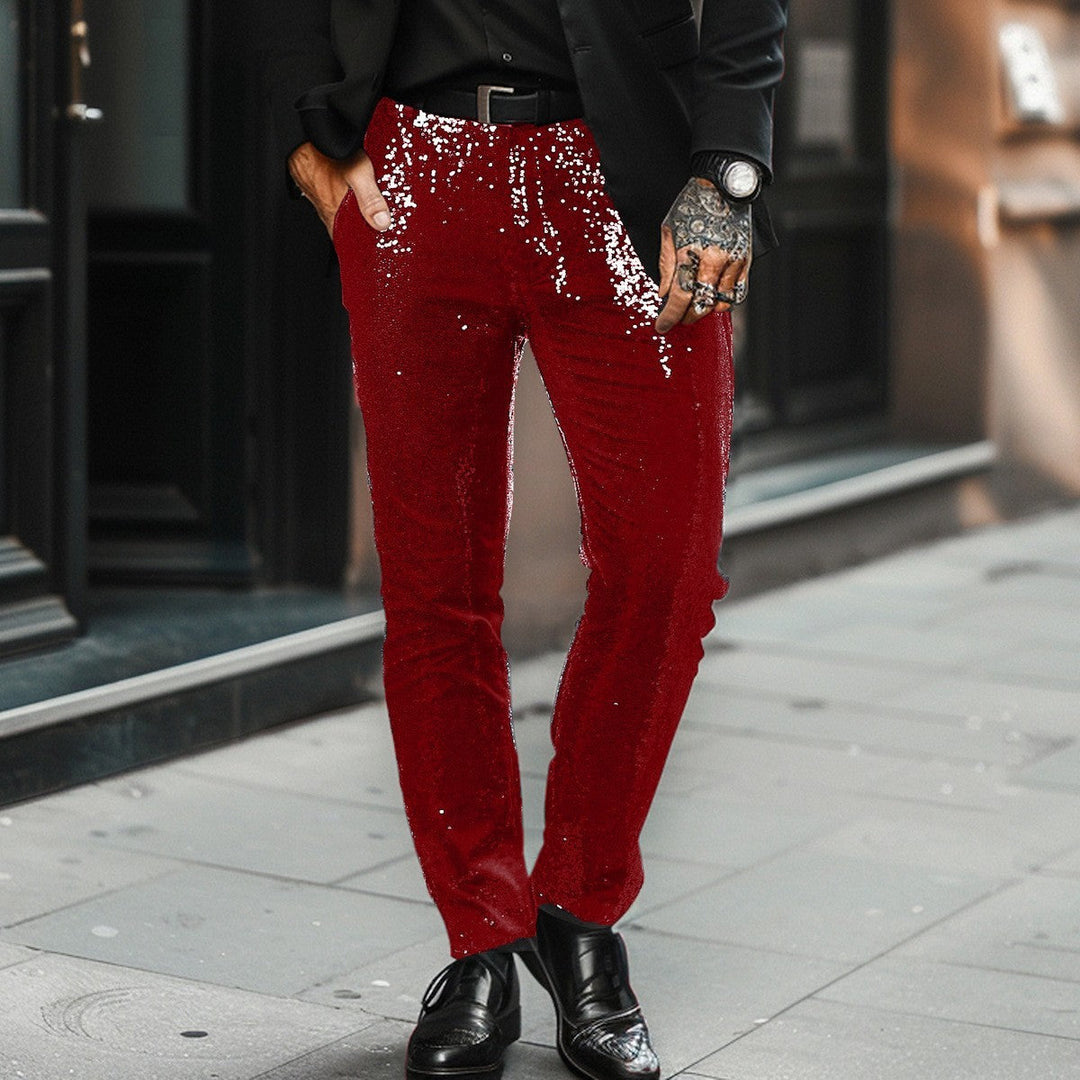 Ravello | Men’s Sequin Trousers – Glamorous, Comfortable & Stylish 6