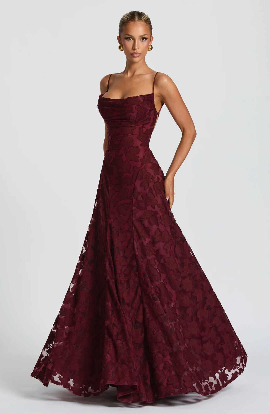 Ravina | Floral Maxi Dress Wedding Guest Elegant A-Line Style 0