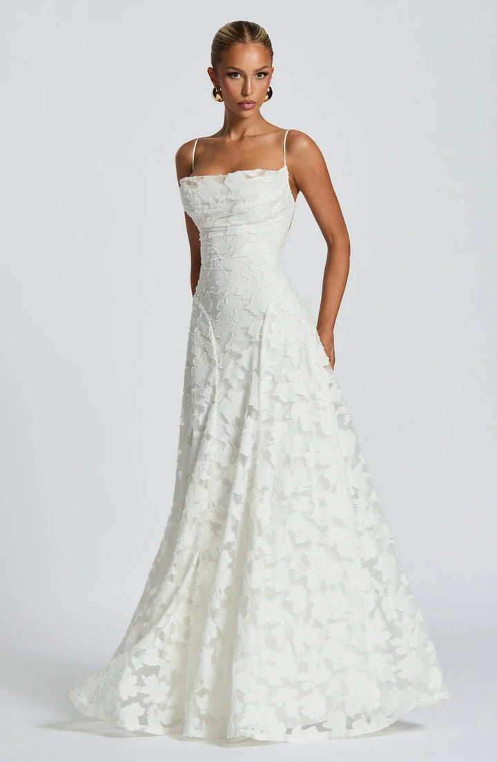 Ravina | Floral Maxi Dress Wedding Guest Elegant A-Line Style 1