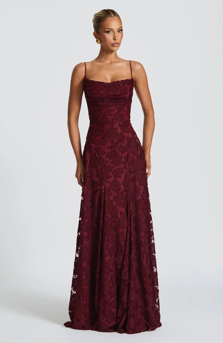 Ravina | Floral Maxi Dress Wedding Guest Elegant A-Line Style 5
