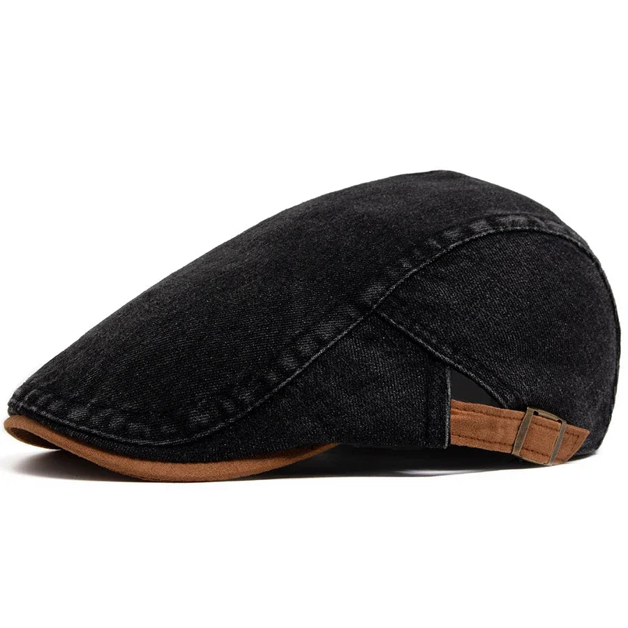 Ravon | Stylish Denim Flat Cap Hat 0