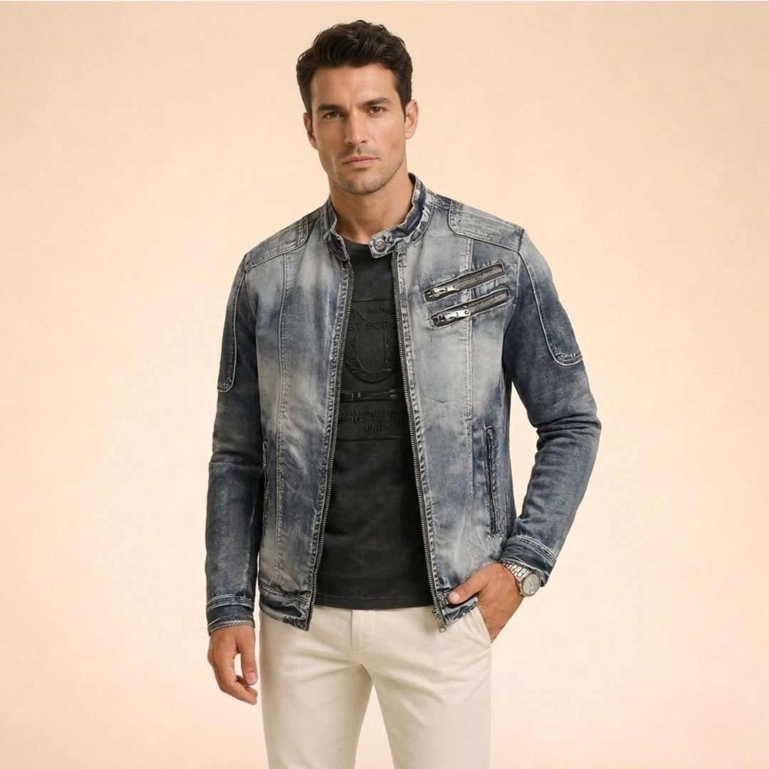 Reinier | Denim Jacket Women – Stylish, Sustainable & Timeless Biker Design 7