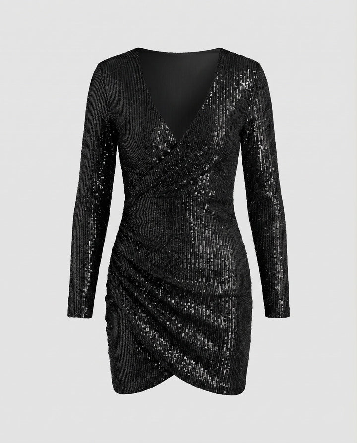 Rivelle | Women's Dress Cocktail Mini Wrap Detail Bodycon Elegant Fit 10