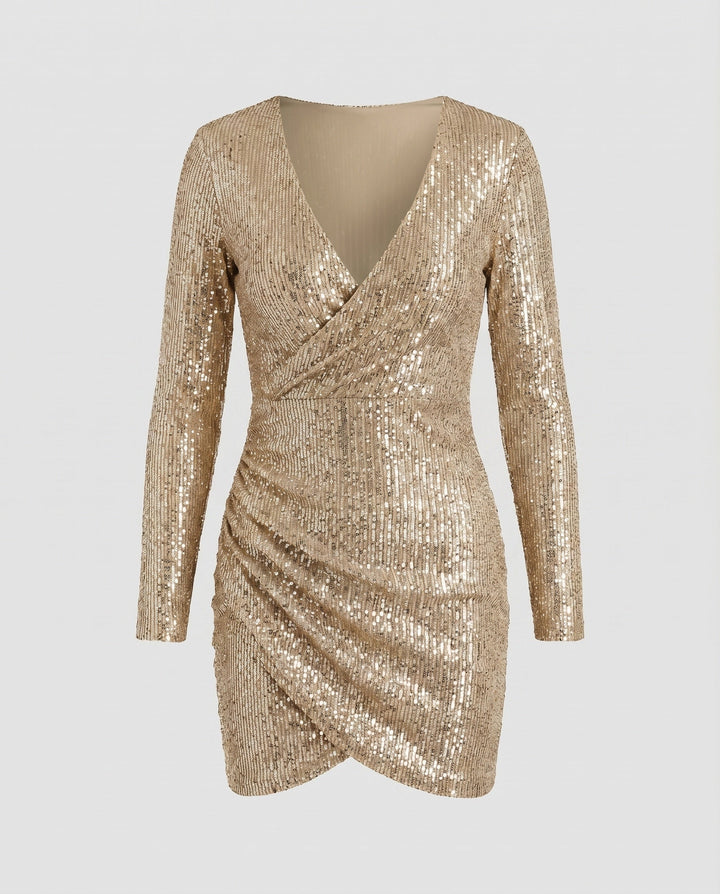 Rivelle | Women's Dress Cocktail Mini Wrap Detail Bodycon Elegant Fit 5