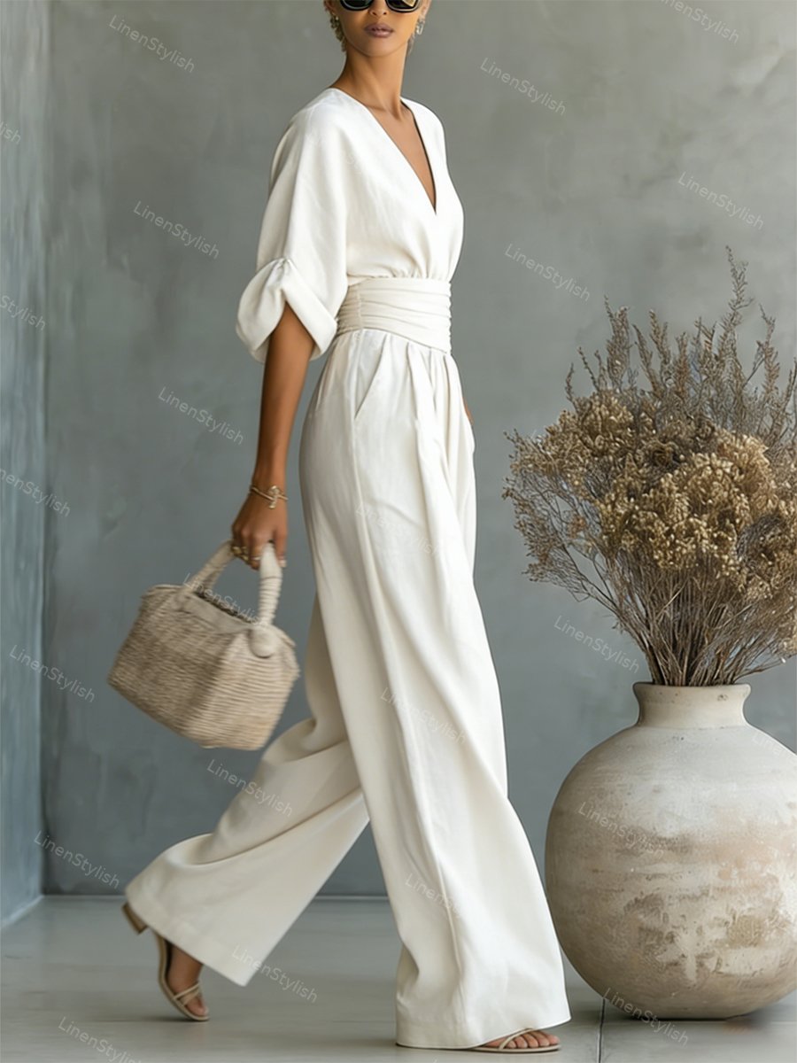 Rosie | Elegant and Sophisticated V-Neck Jumpsuit 3