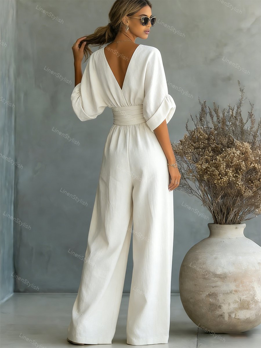 Rosie | Elegant and Sophisticated V-Neck Jumpsuit 4